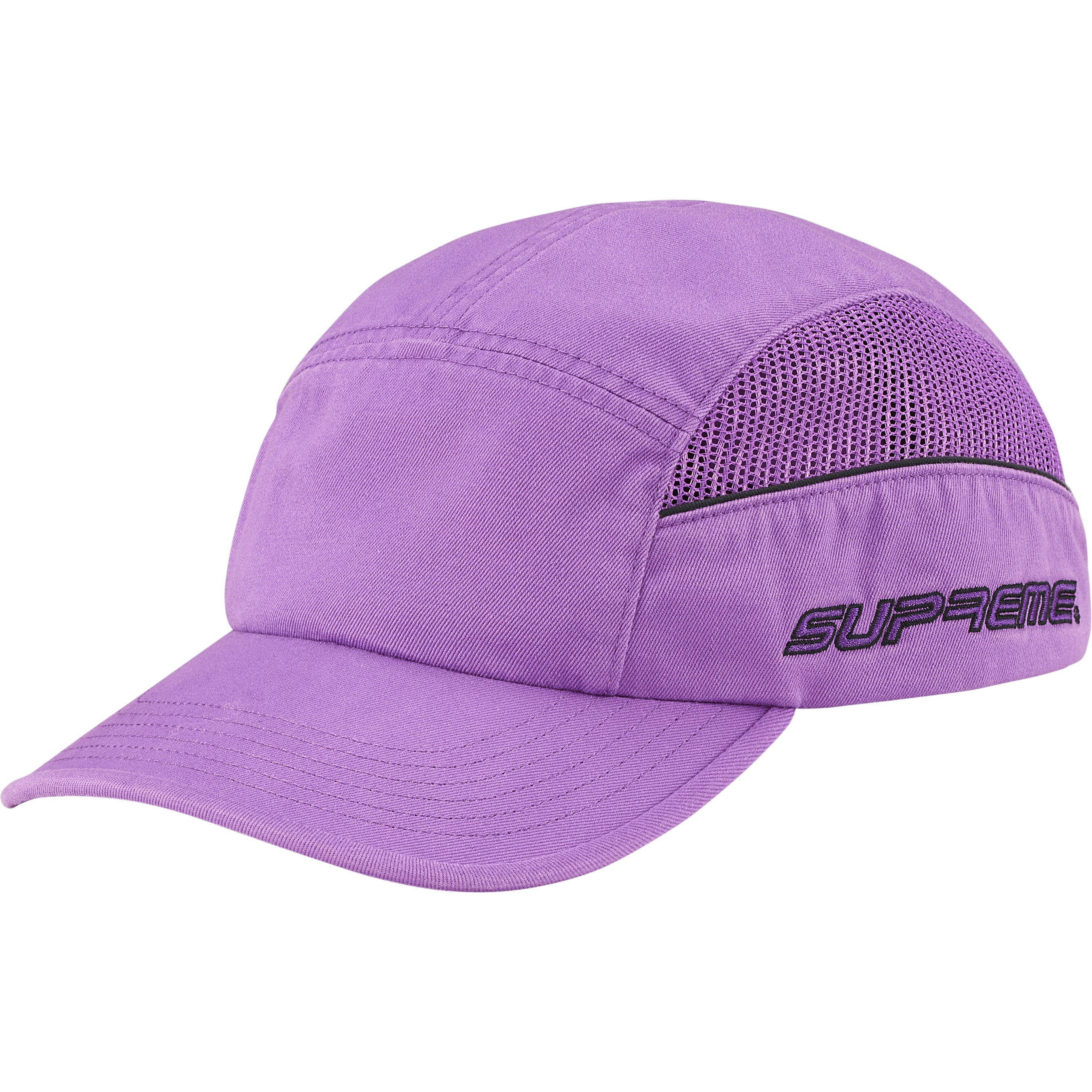 Side Mesh Piping Camp Cap view 3